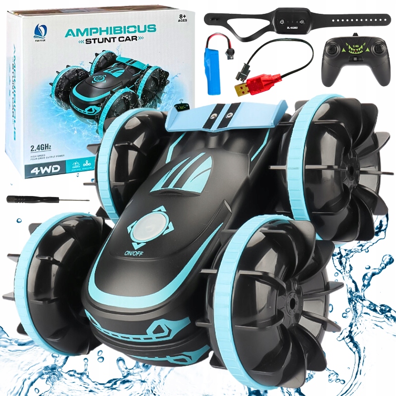 Auto na diaľkové ovládanie, Off-Road, OBOJSTRANNÉ RC plávajúce vodotesné